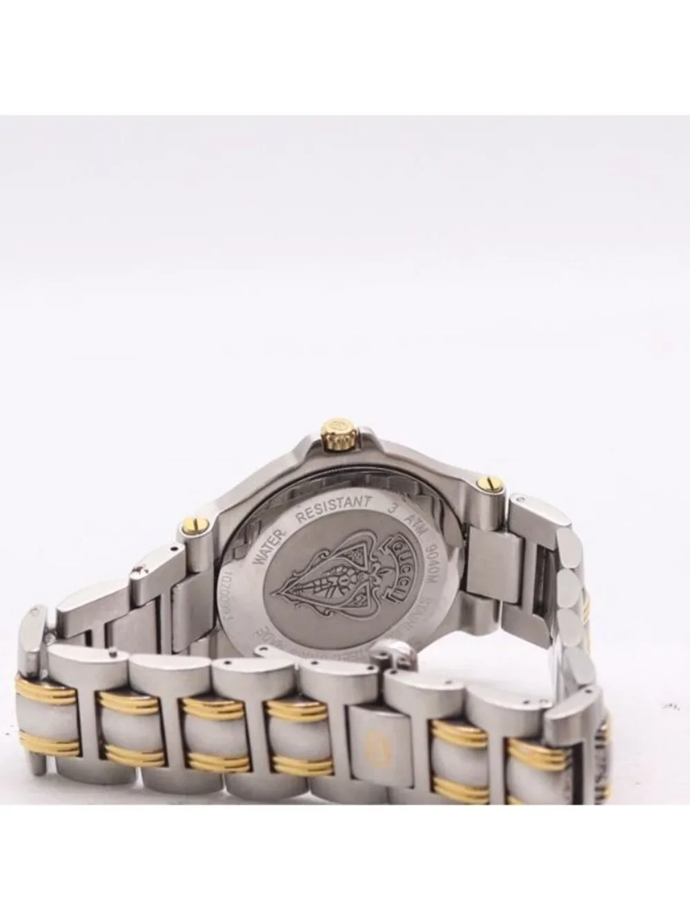 Gucci Quartz Date Gold Dial Watch